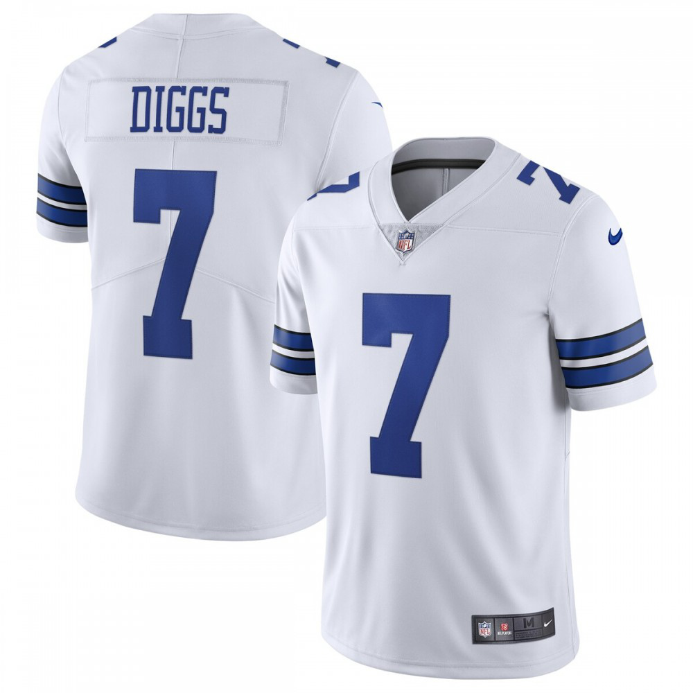 Trevon Diggs Dallas Cowboys Nike Vapor Limited Jersey - White-GridironStore